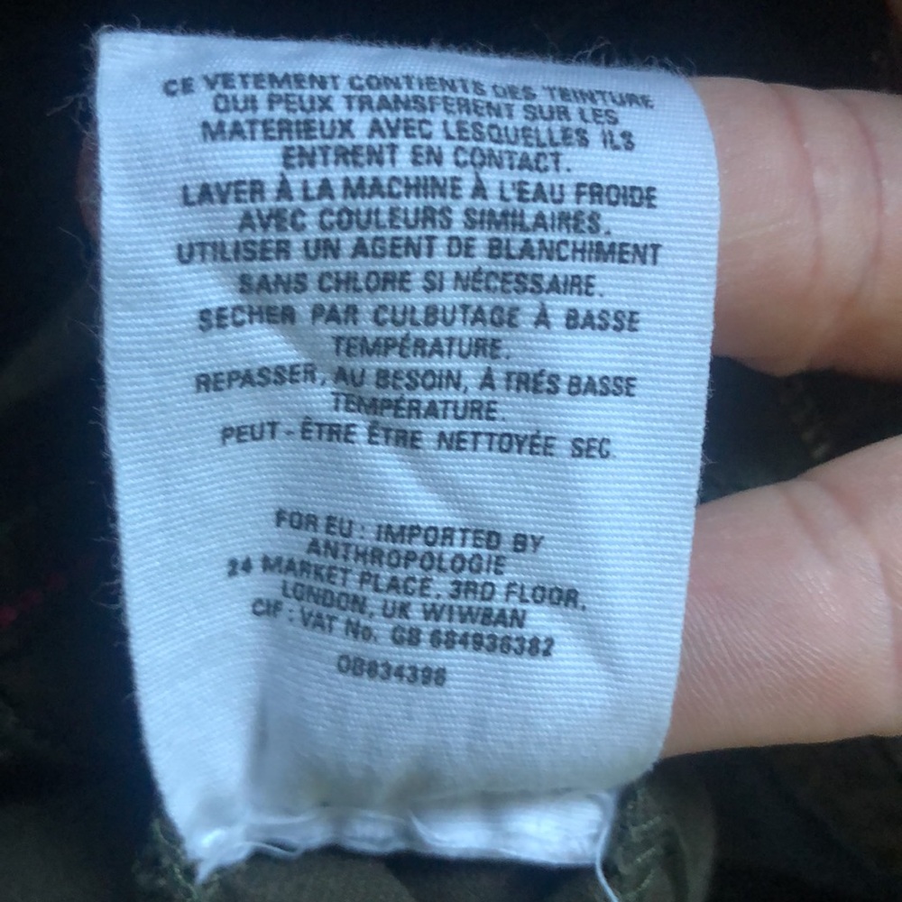 Anthropologie Corduroy Slim Utility Pants Size - Picture 12 of 14